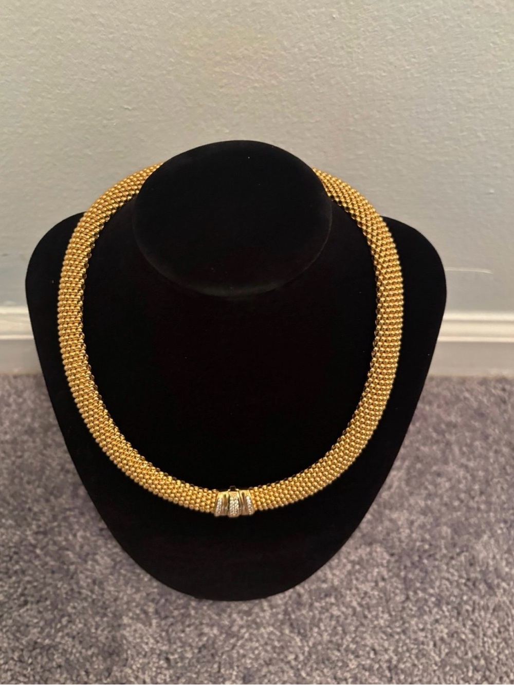 Made in Italy Gold Plated Bronze Necklace 17”